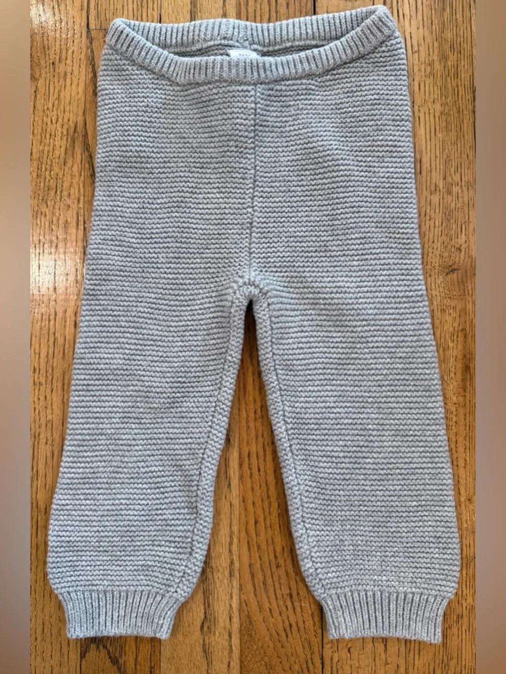 Baby Gap Cozy Knit Baby Sweater Pants - Light Gray 18-24 months EUC